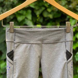 Ivivva Heather Grey Laser Focused Crop Legging